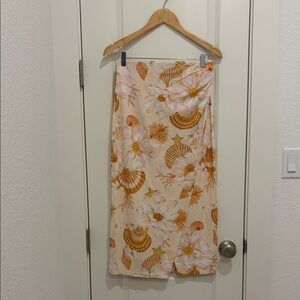 FARM Rio Vibrant Shell Print Skirt